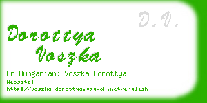 dorottya voszka business card